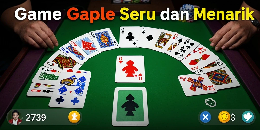 Tampilan gameplay Gaple yang seru di 2739.