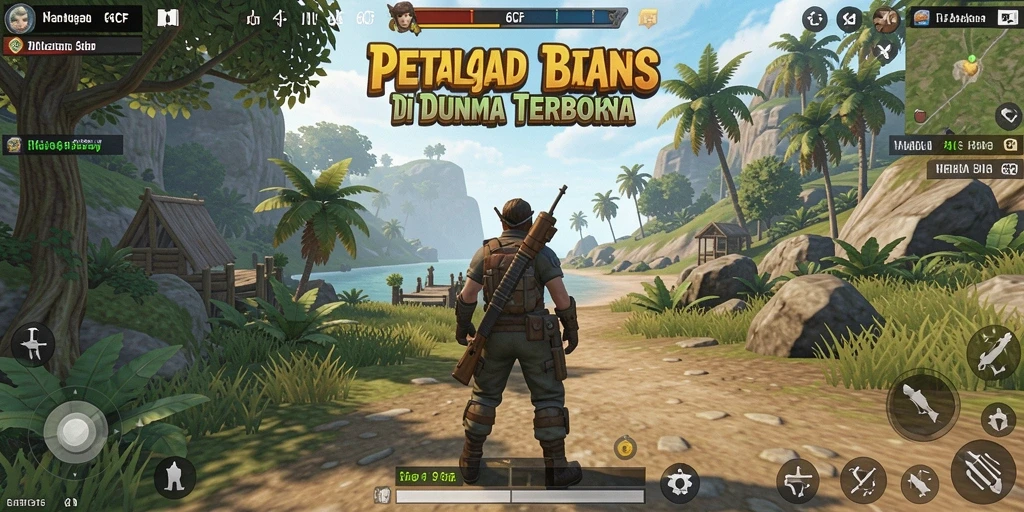Tangkapan layar epic dari gameplay Open World di 6CF.