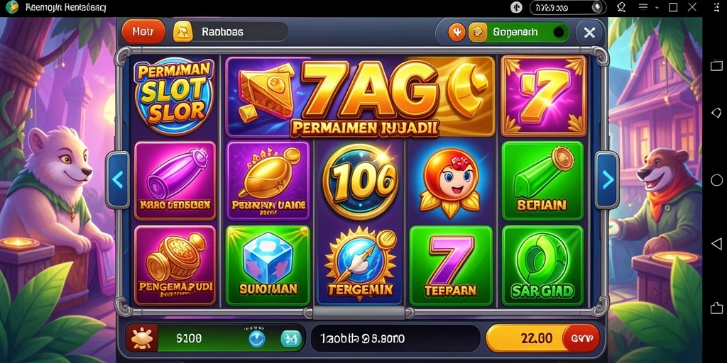 Screenshot gameplay Slot yang menunjukkan aksi seru di 77AG.