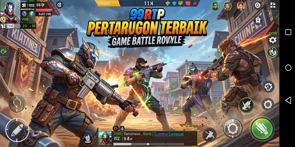 Gameplay intens dalam pertempuran Battle Royale 99RTP.