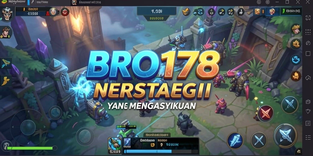 Tangkapan layar menunjukkan pertempuran epik dalam gameplay SLG BRO178.