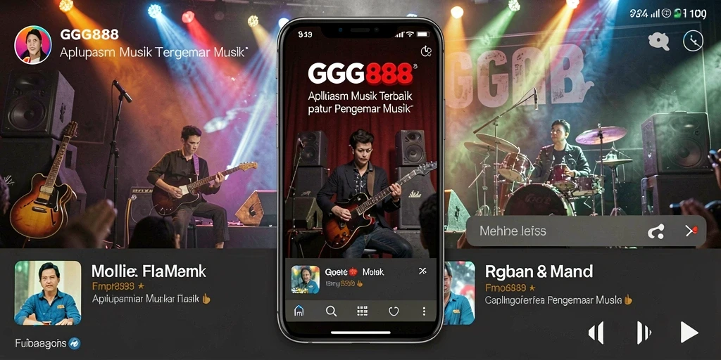 Tangkapan layar gameplay GGG888 menunjukkan keseruan bermain musik.