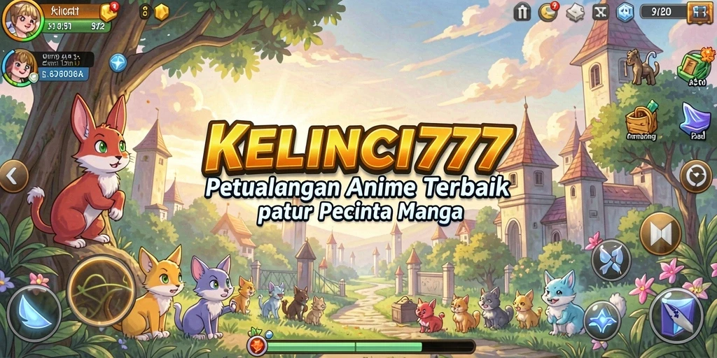 Screenshot gameplay KELINCI777 dengan karakter anime yang menarik.