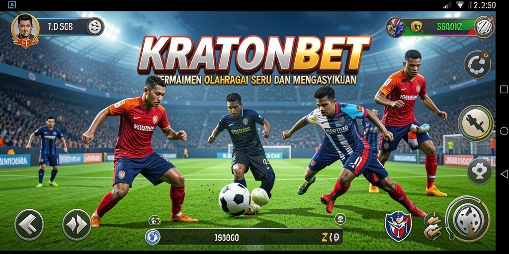 Tampilan gameplay seru dan pertandingan yang menantang di KRATONBET.