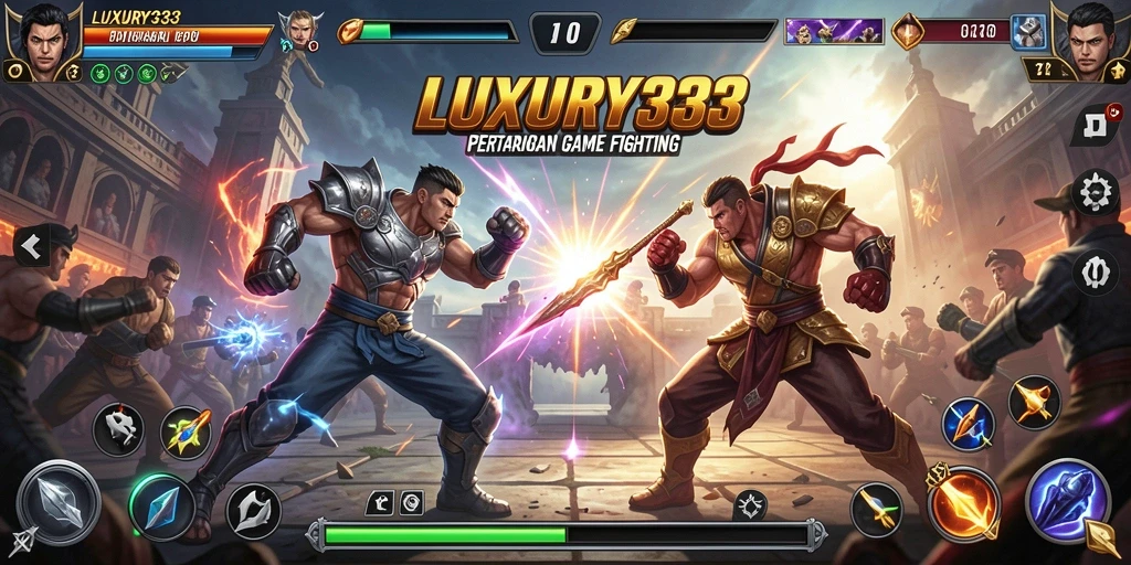 Screenshot gameplay <strong>LUXURY333</strong> menunjukkan pertarungan yang epik dan mendebarkan.