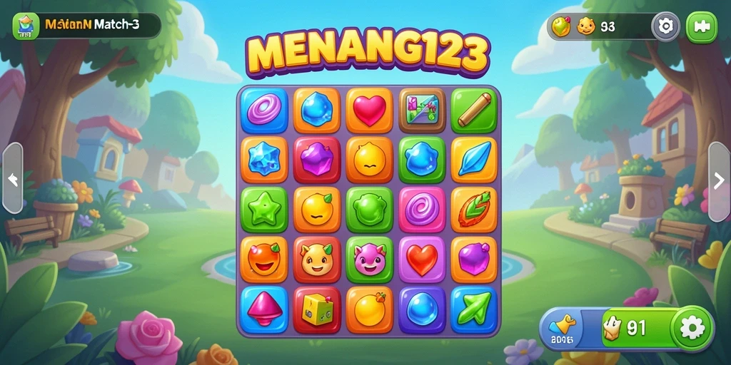 Tampilan gameplay seru dan menantang di MENANG123.