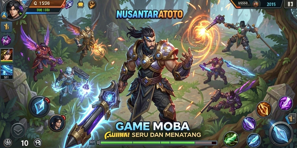 Tampilan gameplay seru dari NUSANTARATOTO saat pertarungan.