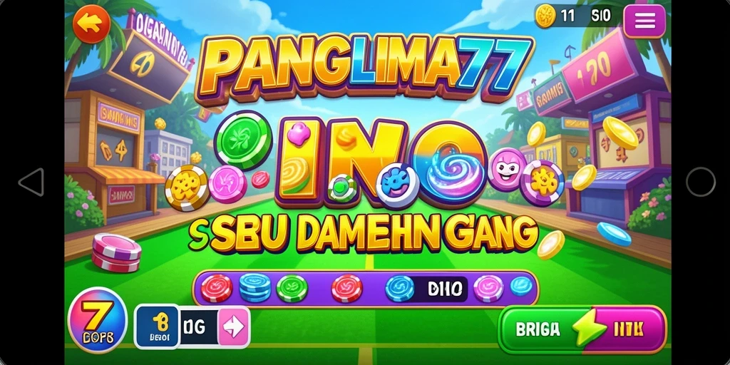 Tampilan gameplay seru dari PANGLIMA77 dengan suasana Bingo yang menyenangkan.