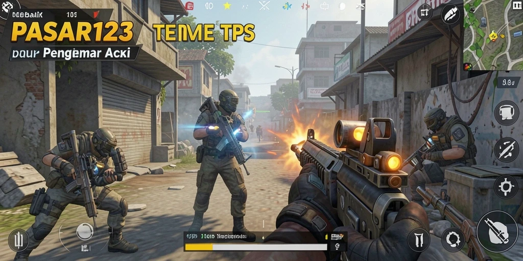 Screenshot aksi seru dari gameplay PASAR123 dengan grafis mengagumkan.