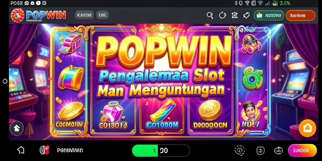 Screenshot gameplay POPWIN menunjukkan momen seru saat berputar Slot.