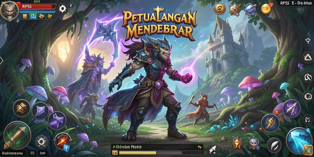 Gameplay seru dari RP55 dengan karakter menarik dan misi menantang.