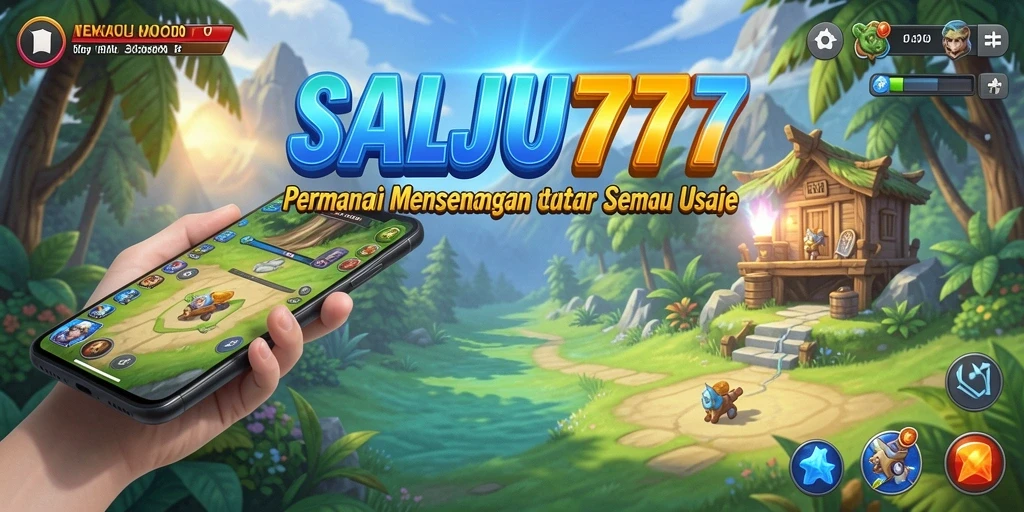 Tampilan gameplay SALJU777 yang penuh warna dan menyenangkan.