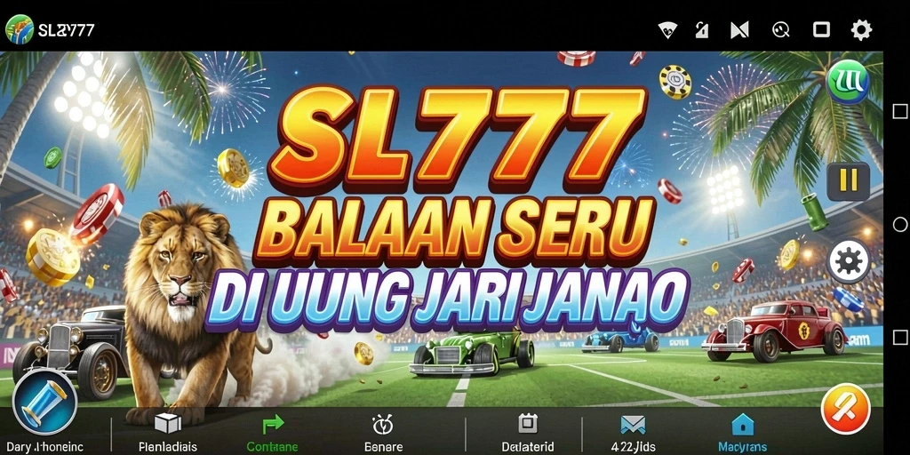 Gameplay balapan menegangkan di SL777 dengan mobil cepat dan trek menantang.