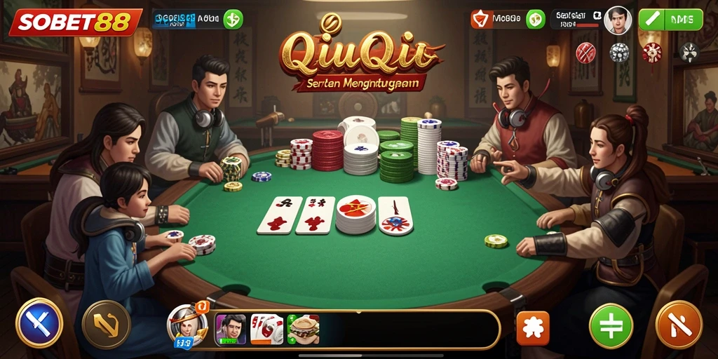 Gameplay QiuQiu yang seru dan mengasyikkan di SOBET88.