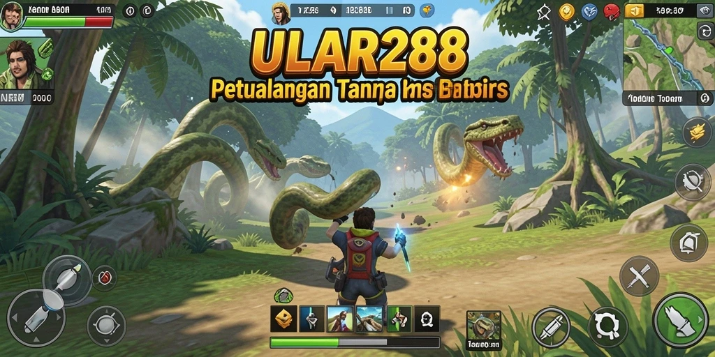 Tangkapan layar gameplay yang menunjukkan dunia terbuka ULAR288.
