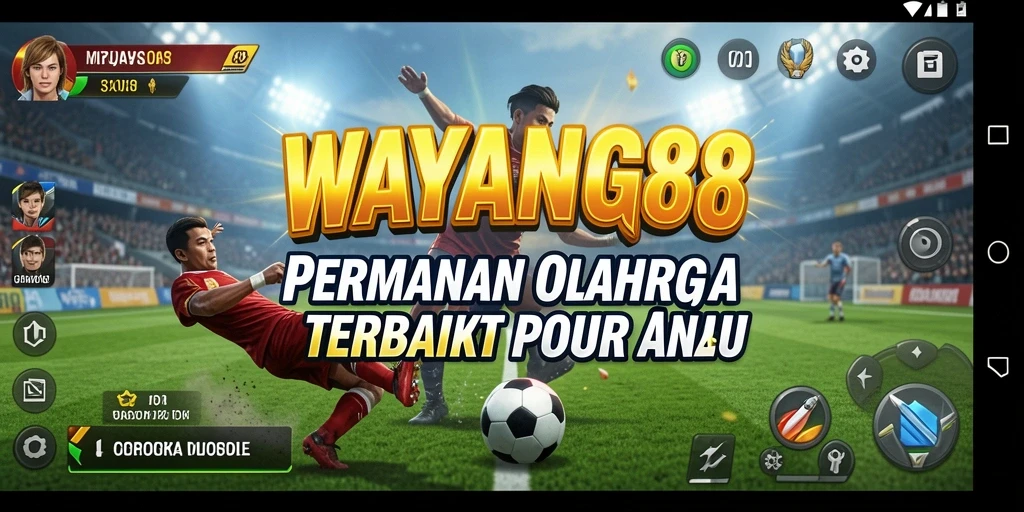 Tampilan gameplay olahraga seru di WAYANG88 dengan interaksi pemain.