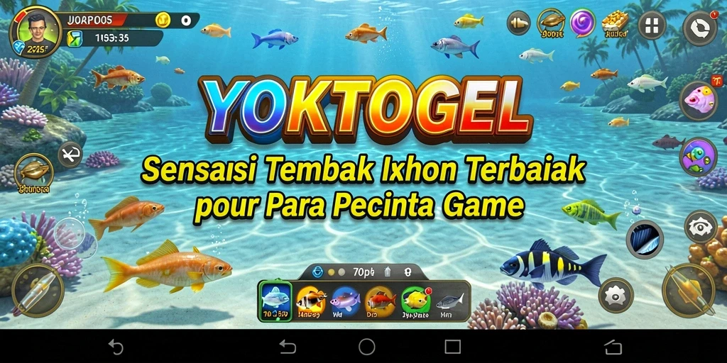 Tampilan gameplay YOKTOGEL yang penuh aksi dalam Tembak Ikan.