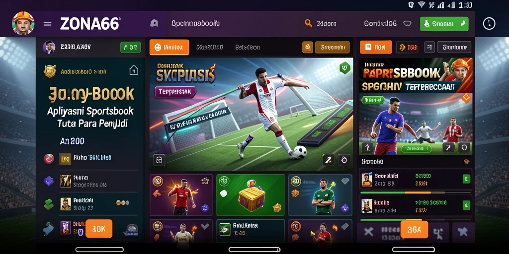 Tampilan menarik dari gameplay ZONA66 dalam taruhan olahraga.