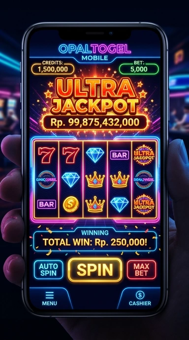 Tampilan utama aplikasi Opaltogel yang menarik.